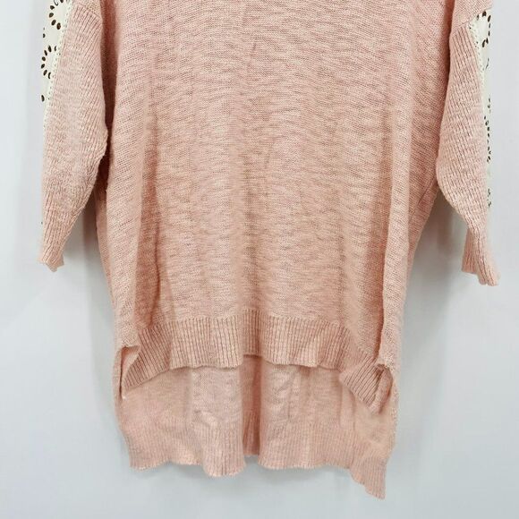 Moth Anthropologie Size Small Blush Pink Talise High Low Tunic Sweater - Picture 4 of 10
